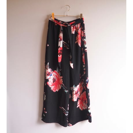 "minette" floral easy wide pants