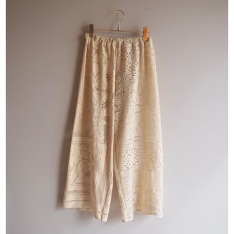 original remake docking lace wide pants (B)
