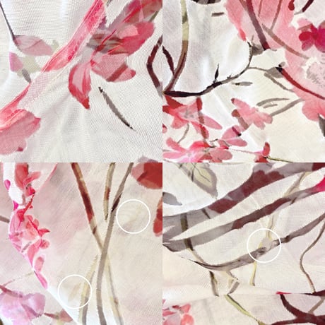 "elementz" oversized sheer floral blouse