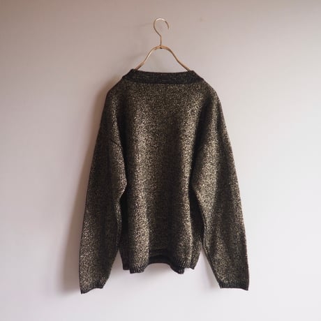 vintage cropped metallic sweater