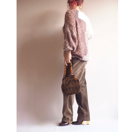 "Cristina Gavioli" suede tapered pants