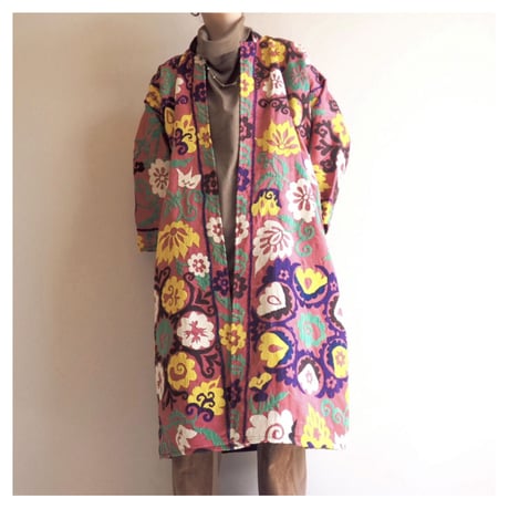 vintage suzani embroidered robe