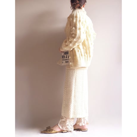 "Ann Katrine" acrylic popcorn cardigan