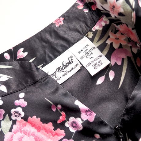 "Anthony Richards" satin floral house maxi dress