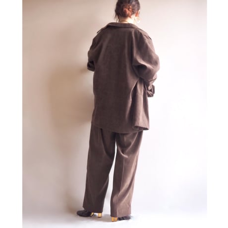 "Arfred Dunner" faux suede blouse & pants set