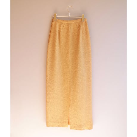 70s "Nelly De Grab" texture metallic maxi skirt