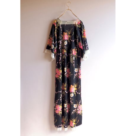 "C&A" floral semi sheer maxi dress