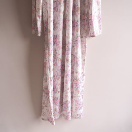 70s floral house maxi dress