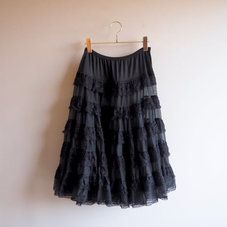 60s〜 "Fantasy LINGERIE" lace tiered panier