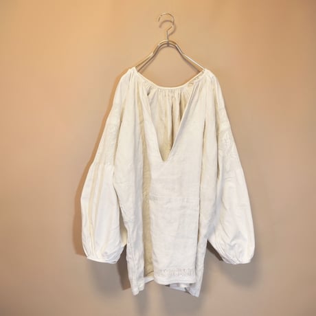 30s ukrainian white lace blouse