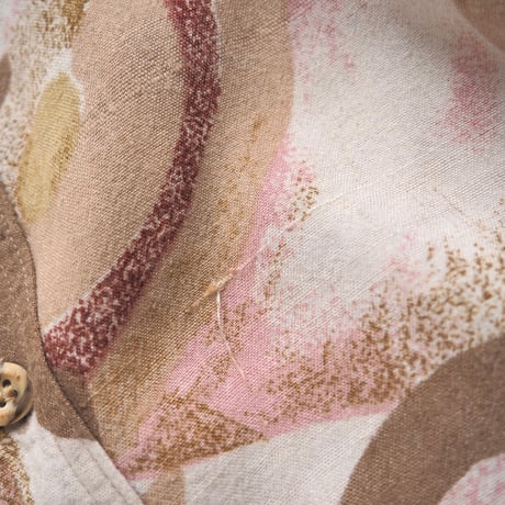 vintage abstract print blouse