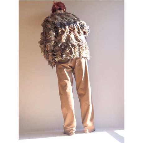 vintage fuzzy design sweater