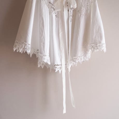 60〜70s battenberg lace collar cape