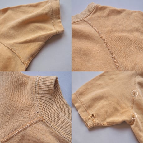70s "Artex" s/s damage college print sweat