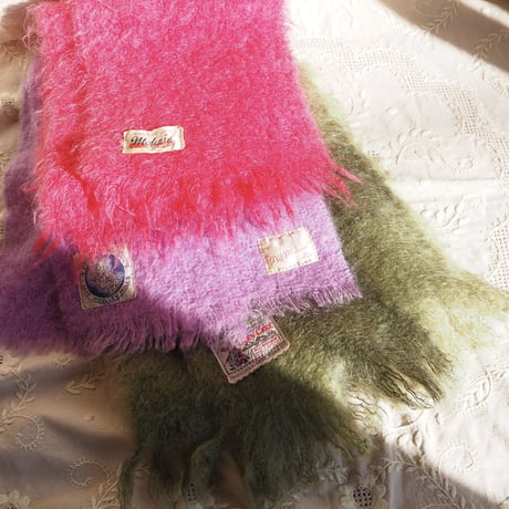 vintage scottish mohair muffler