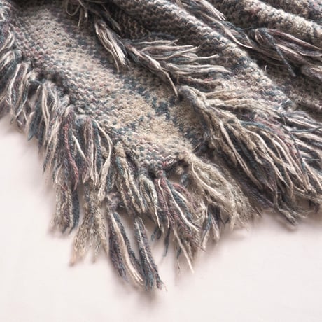 80s "GIL AIMBEZ STATIC" fringe design knit jacket