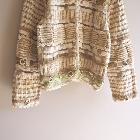 "Coldwater Creek" jute woven design jacket