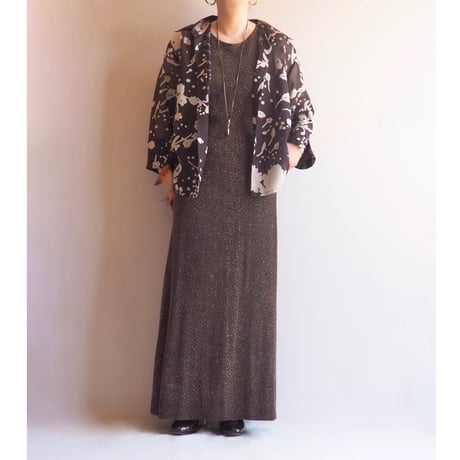 "Byer too! California" elastic glitter sleeveless maxi dress