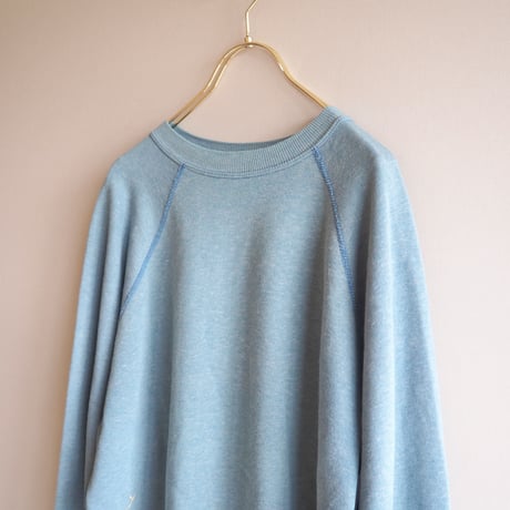 vintage ice blue plain sweat