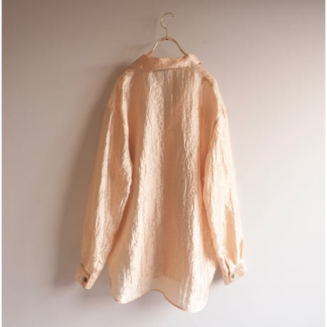 "Chico's design" oversized sheer blouse (BE)