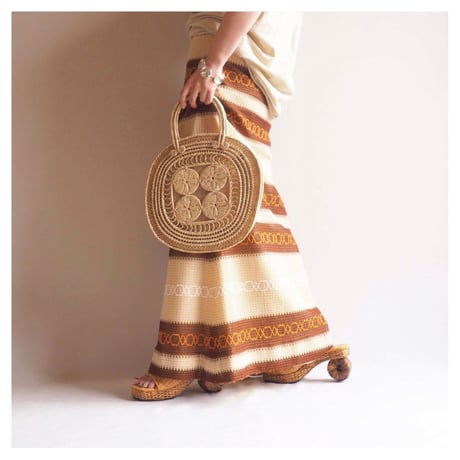 "Doris Wood" embroidered woven maxi skirt