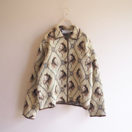 "Sara Studio" horse tapestry jacket