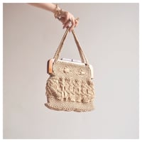 70〜80s macrame woven bag