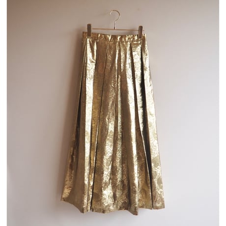 "MODA INTL" gold floral maxi skirt