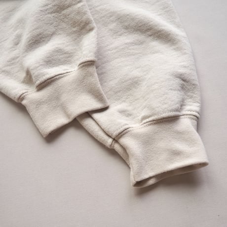 90s beige college print sweat