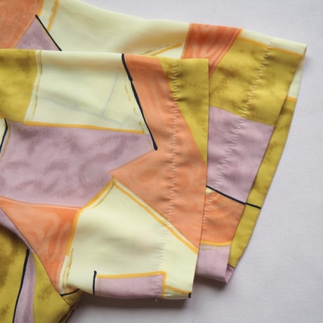 "Kathy Che" abstract print s/s blouse