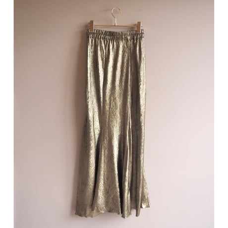 "Scarlet Roos" gold mermaid maxi skirt