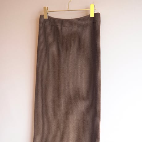 made in Germany lib knit maxi skirt