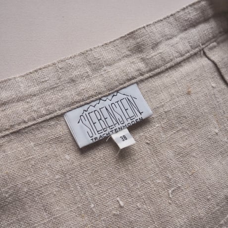 "SIEBENSTEIN" linen design wrap maxi skirt