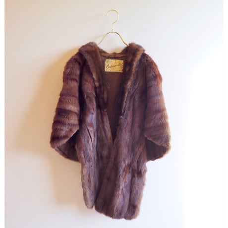60s "Edwards" mink fur cape