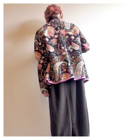 vintage reversible floral × paisley jacket