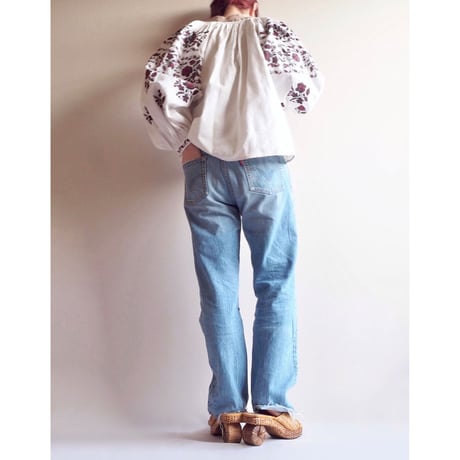 vintage ukrainian embroidered blouse