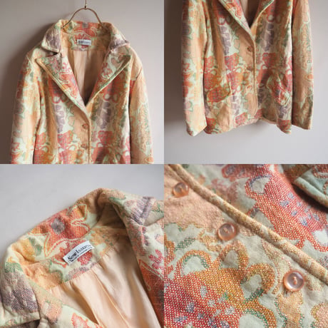 70s "new issues" tapestry jacket & maxi skirt set