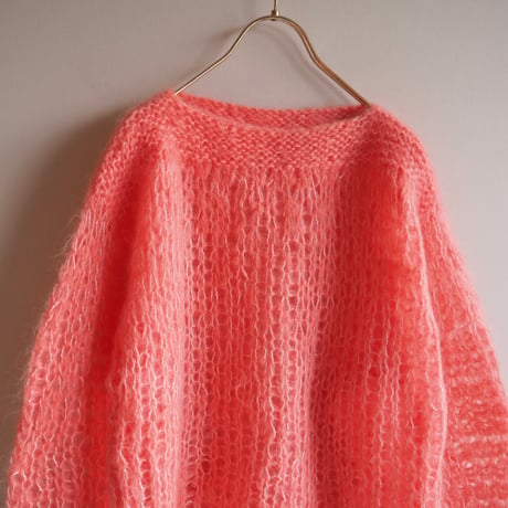 vintage low gauge fuzzy sweater