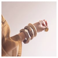 vintage various shell bangle