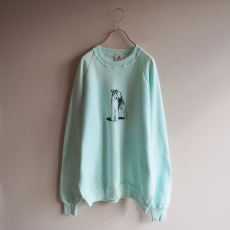 90s "JERZEES" dog print sweatshirt