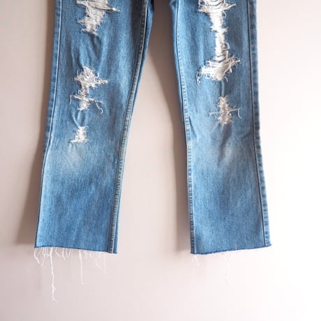 90s made in USA Levi's 517 damage denim