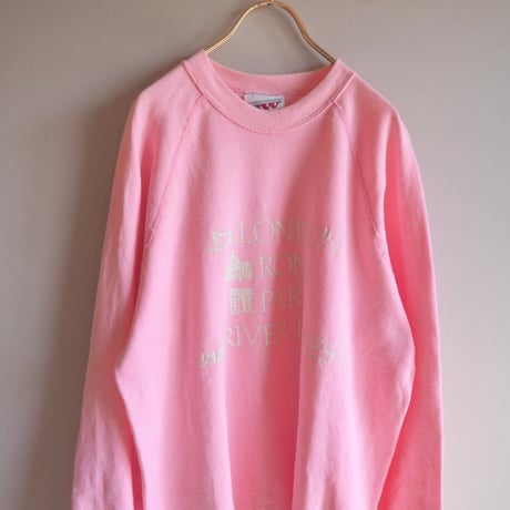 80〜90s "Basset Walker" print sweat