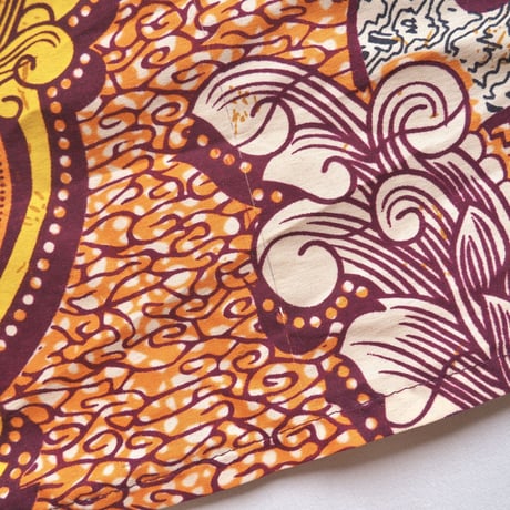 vintage african batik embroidered blouse