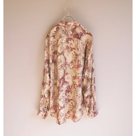 vintage abstract print blouse