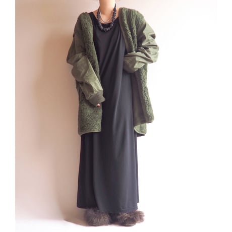 90s Dutch Army boa liner jacket