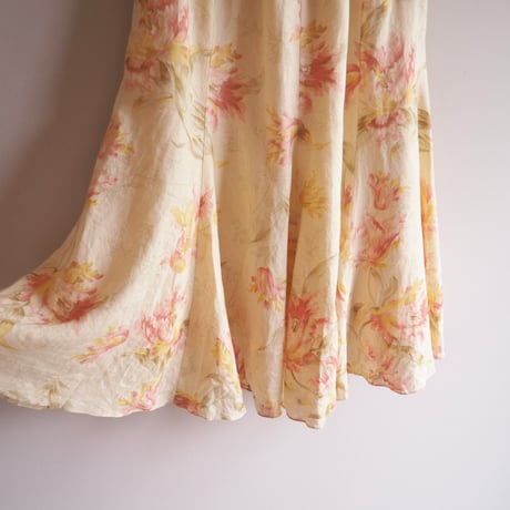 "LAUREN Ralph Lauren" floral linen flare skirt