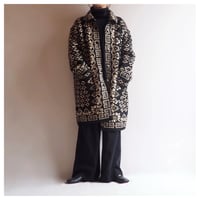 "Alpaci" geometric knit coat