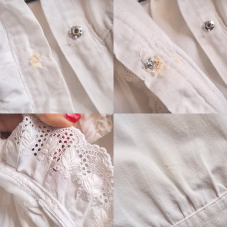 1900s〜 edwardian ruffle lace night blouse