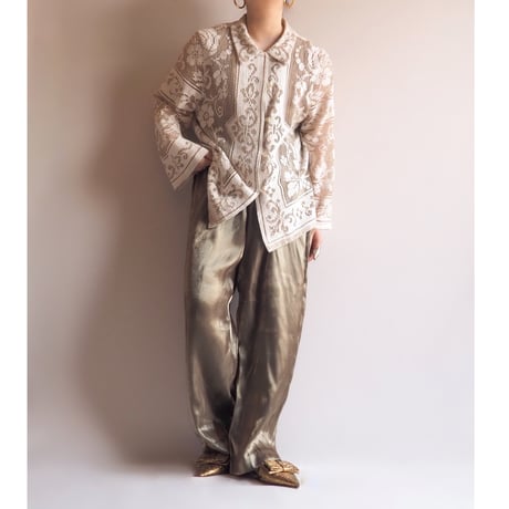 "R&M Richards" metallic easy pants