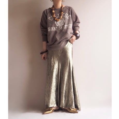 "Scarlet Roos" gold mermaid maxi skirt